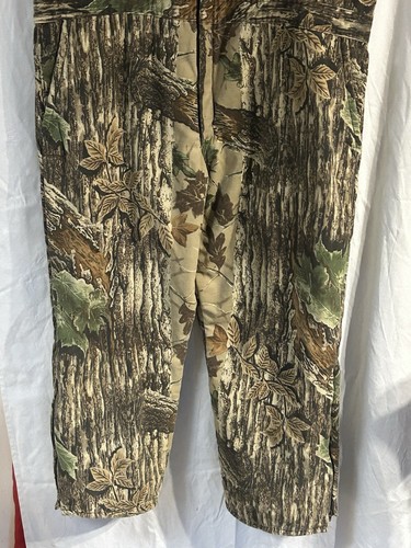 Vintage Duxbak Realtree Camo Insulated Hunting Overalls Bibs Men’s Size XL Regul - Picture 4 of 12
