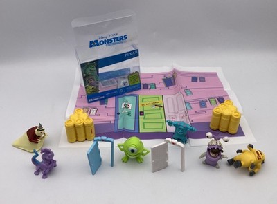 Critter Crates Mini Figure 10 Piece Set w/Playmat MONSTERS INC Pixar Disney