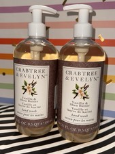 SET OF 2 NWT NEW CRABTREE  EVELYN Vanilla  Shea Butter Hand Wash Luxury Soap