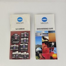 2 Vintage Minolta Camera Sales Brochures Brochure SLR  Reference