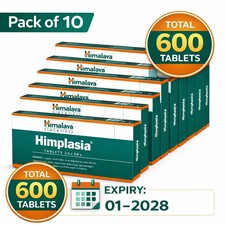 Himalaya Himplasia   Pack of 10 600 Tablets  Natural Men's Health Support