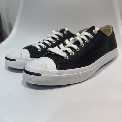 Converse Jack Purcell Leather Ox Black White Blue Sole 1S962 Size