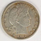 F/VF Reverse Toned 1915 S Barber Half Dollar
