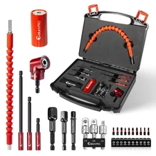 22PCS Superbit Flexible Drill Bits Extension&Universal Socket Tool Set, Tools...
