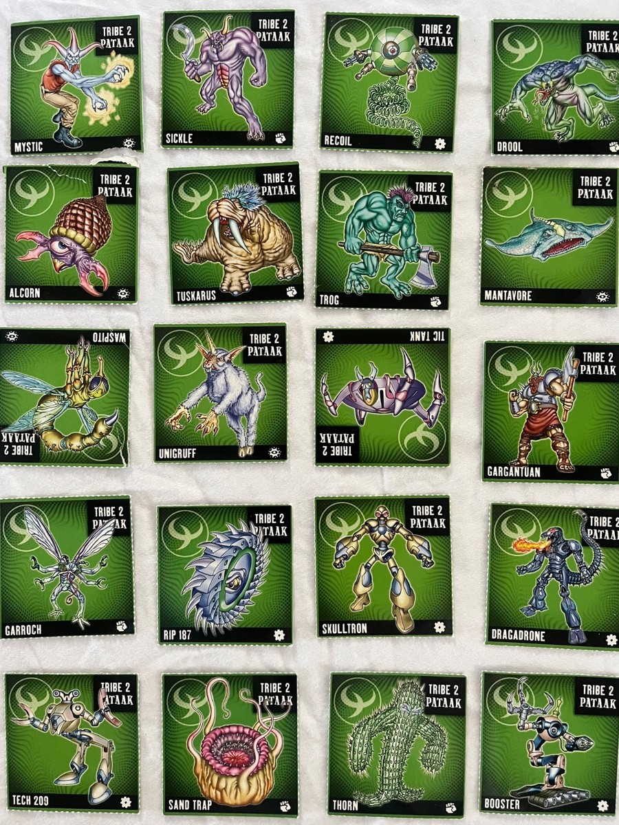 SKANNERZ: 83 MONSTER CARDS-Tribe 1 & 2; Two Comics & Instructions