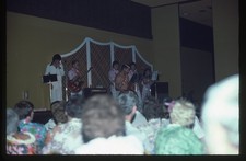 SL19 slide 1970&rsquo;s Hawaii  Dancer on stage  w/ Band 250a