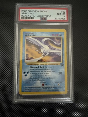 Articuno graded PSA 8 for sale on eBay