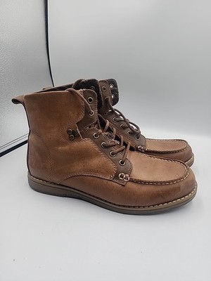 GBX Layne Men's Brown Leather Moc Toe  Boots Size 10.5M