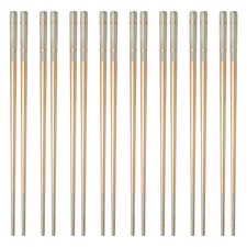 8 Pairs 23.5cm / 9.25" Stainless Steel Chopsticks Rose Gold
