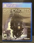 Dishonored: Definitive Edition Sony PlayStation 4 PS4 Case + Disc FREE SHIPPING