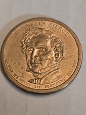 President Franklin Pierce One Dollar Coin 2008-S Gold Coin