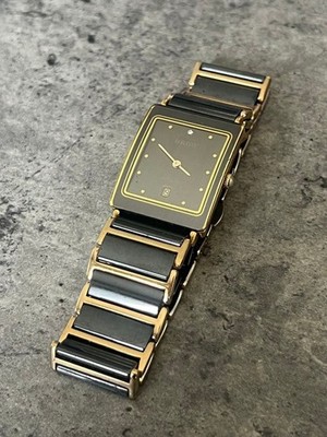 Rado 160.0281.N DiaStar Watch Ceramic Black Dial USED from JAPAN