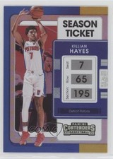 2021-22 Panini Contenders NBA 75th Anniversary Ticket Killian Hayes #78 n0c