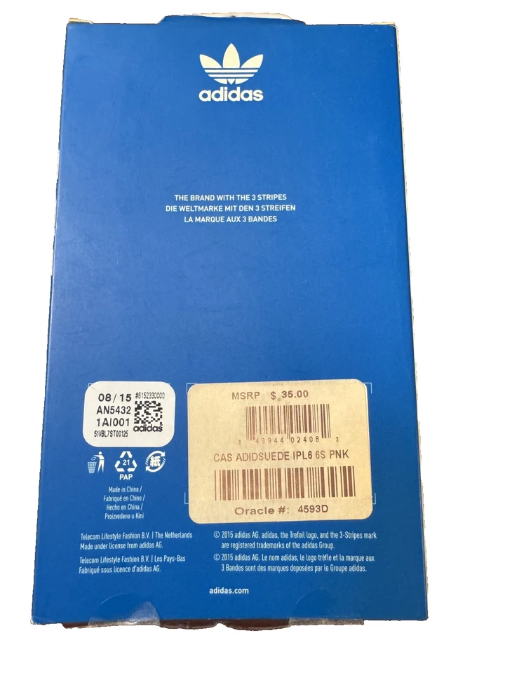 Capa Adidas para iPhone 6 Plus/6s Plus - Rosa - Imagem 2 de 2