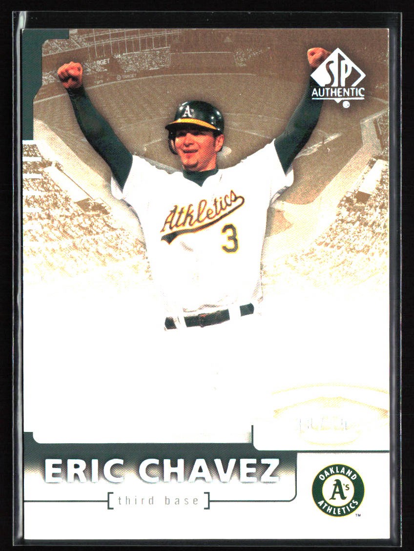 2004 SP Authentic #49 Eric Chavez Silver 38/99