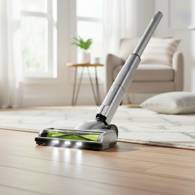 #ad Cordless LED Floor Brush with 140° Rotation for Effortless Cleaning $18.52