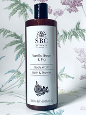 SBC Vanilla Bean And Fig Body Wash Bath & Shower Gel Vitamins Cranberry 500ml