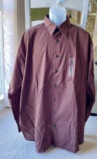 NWT MENS VAN HEUSEN CLASSIC LONG SLEEVE BUTTON UP SHIRT XLT