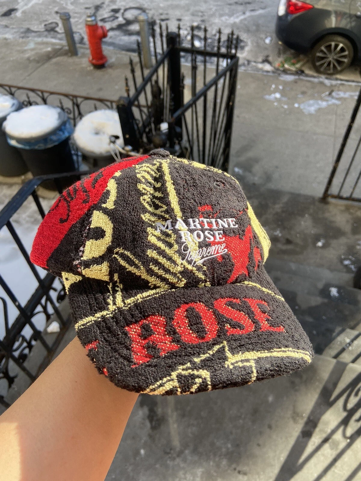 Serviette chapeau noir Supreme Martine Rose neuve avec étiquette