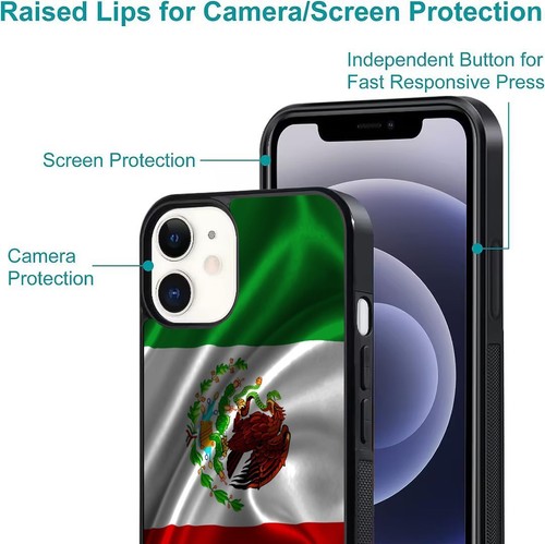 mexico flag For iPhone SE XS XR Max 5 6 7 8 Plus Anti scratch Cover - Picture 18 of 25