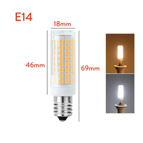 Dimmable 12w Led Corn Light Bulb Smd E12 110v Lamps Ceramic Lamp E17 Cold White - Picture 16 of 24