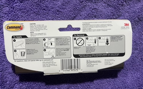 Command Wall Mounted Key and Mail Organizer 4 Hooks, 4 Adhesive Strips - 第 2/3 張圖片