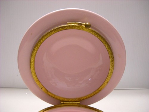 Italian Fiorentine Cupid's Garden Vanity Powder Clamshell Jar Pink God & Goddess - Picture 5 of 16
