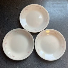 Corelle ENGLISH BREAKFAST Set of 3 - 6.75" Bread Plate Floral DISCONT