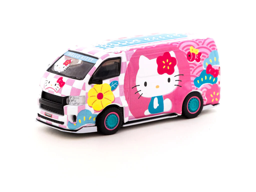 Tarmac Works 1:64 Toyota Hiace Widebody Hello Kitty Capsule