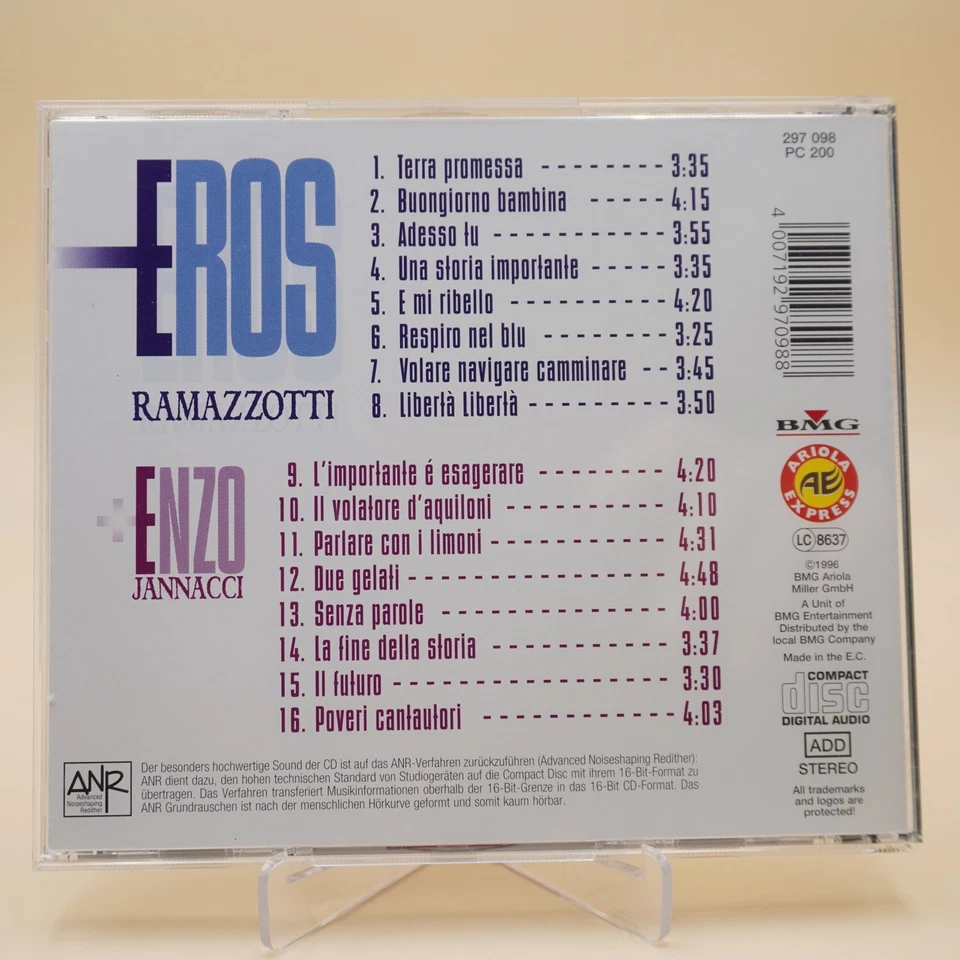 Eros Ramazotti - Enzo Jannacci - CD sehr gut - Bild 2 von 2