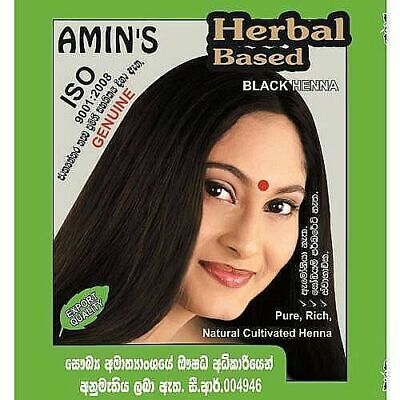 1pcs Herbal Black Henna 100 Pure Ppd Chemical Free Natural Amin S Hair Dye Ebay