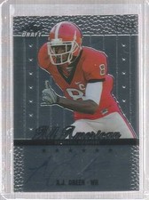  2011 AJ GREEN  LEAF METAL DRAFT ALL AMERICAN Autograph Rookie Card #d 27/50