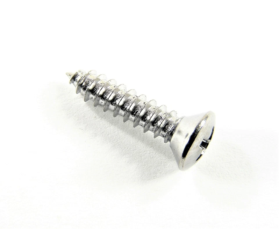 OLDSMOBILE Chrome Interior Screws- #8 x 3/4" Long- #8 Oval Head- 25 screws- #291 - Image 3 of 4