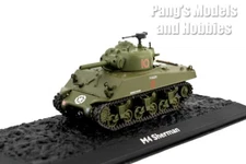 M4 Sherman Medium Tank & Display Case - US ARMY - 1/72 Scale Model