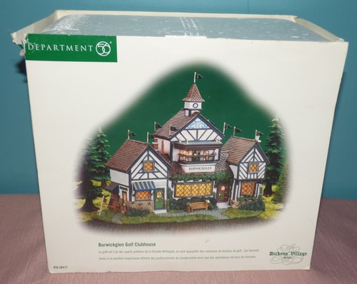 Department 56 Christmas Village Burwickglen Golf Clubhouse #56.58477