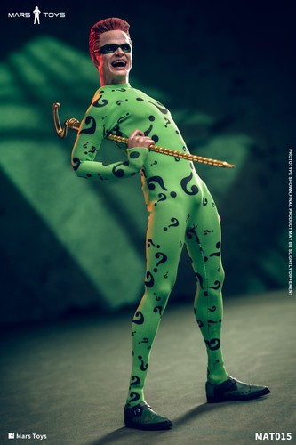 Mars Toys MAT015 1/6 Forever Riddler Carrey 12" männliche Actionfigur Modellspielzeug - Bild 22 von 23