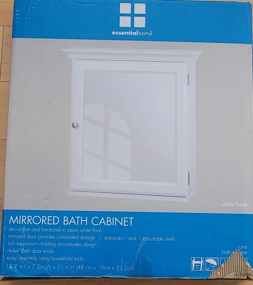 Mueble de baño/tocador con espejo (hogar esencial), nuevo Foto 2 de 3