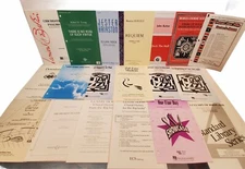 Lot of 19 Sheet Music Booklets -Classical, 50's, Folk, Jazz, Hymns/Church