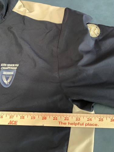 Vtg Cutter & Buck 65th Senior PGA Windbreaker Mens Golf Sz M Black & Beige EUC - Picture 20 of 21