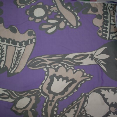 Christian Lacroix authentic pure mulberry silk chiffon FABRIC Multicolour Defect