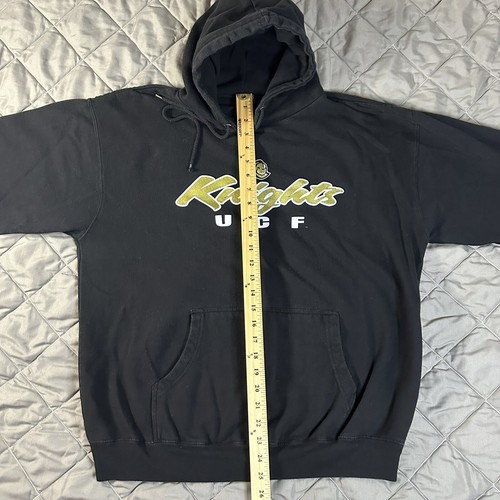 VINTAGE UCF Knights Sweatshirt Mens Medium Black Gold Football Hoodie OVB y2k - Picture 7 of 7