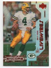 1999 UPPER DECK ENCORE LIVE WIRES INSERT BRETT FAVRE HOF GREEN BAY PACKERS L6
