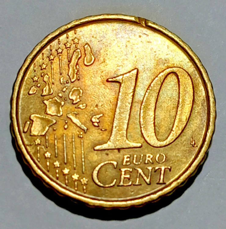 Rare 10 euro cent coin Spain 1999 Cervantes - Image 2 of 4