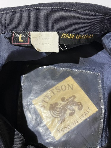Stetson Newsboy Cap Wollmischung Driving Navy Blau Gr. L Made in Italy - Bild 6 von 8