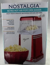 Popcorn Maker Retro Nostalgia Hot Air Popper 50’s Style Sealed Box