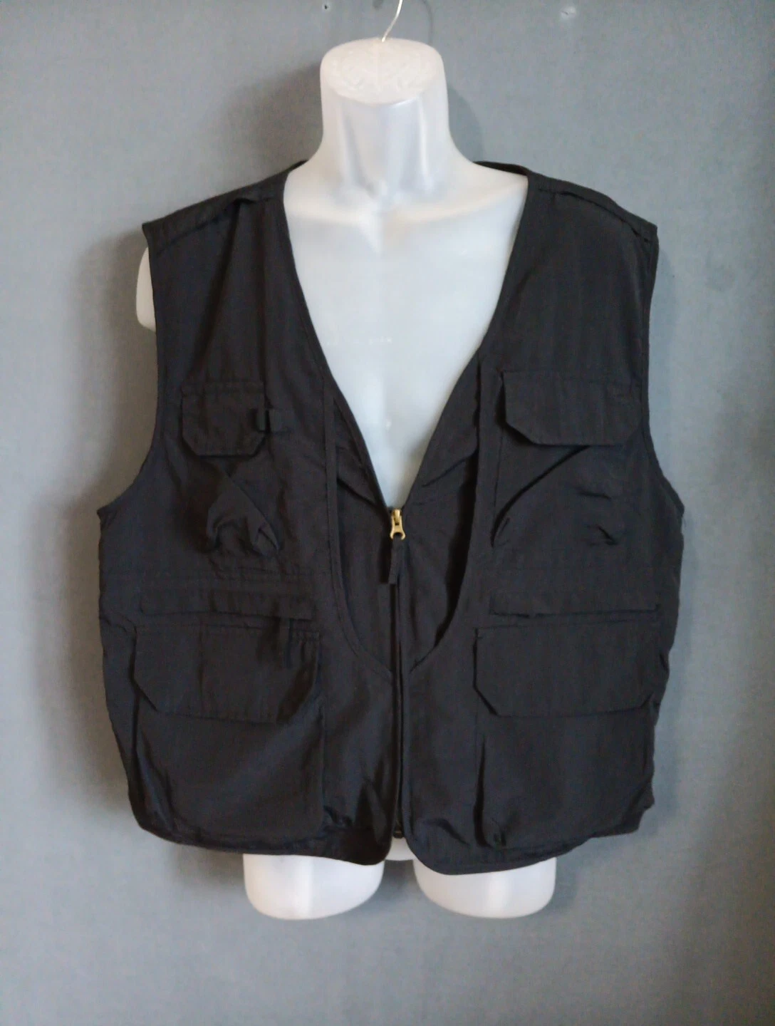 Mens Summer Outdoor Work Safari Fishing Travel Photo Vest with Pockets XL
