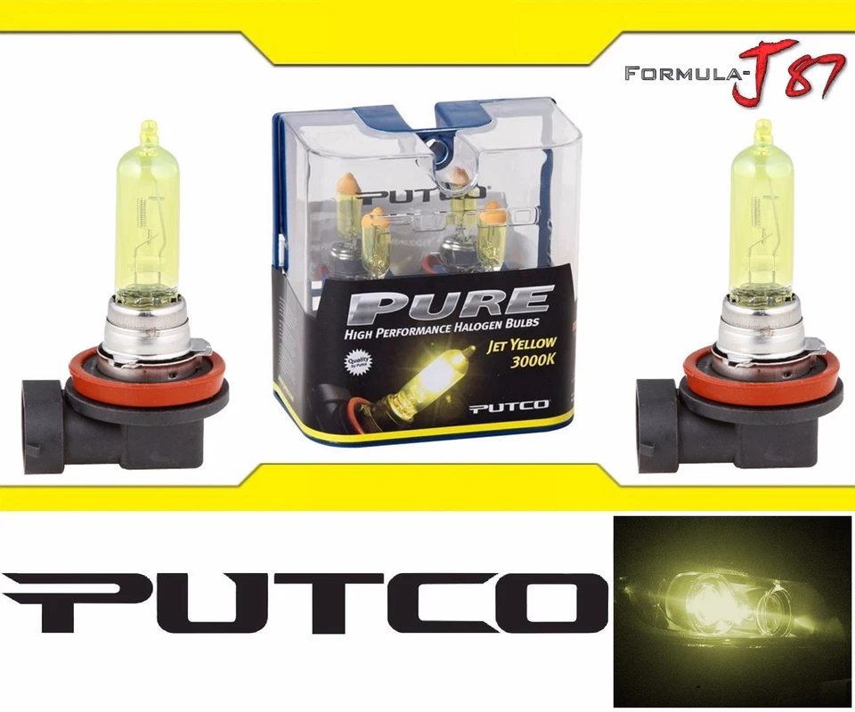 Putco 3000K Yellow H9 230009JY 65W Head Light Bulb High Beam Replacement Lamp EO - Image 2 of 4