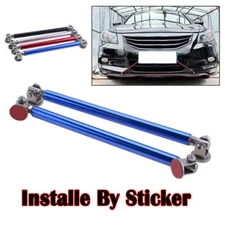 15cm Blue Splitter Rod Front Rear Bumper Support Strut Brace Tie Pull Bar Kit