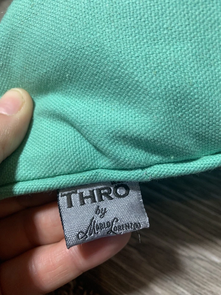 Thro By Marlo Lorenz Sequin Silver Crab Nautical Ocean Beach Throw Pillow HTF - Image 3 of 4