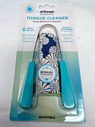 1 - NEW Dr. Tung's Tongue Cleaner - Various Colors Avail. W/ Bonus Travel Pouch - Picture 6 of 9